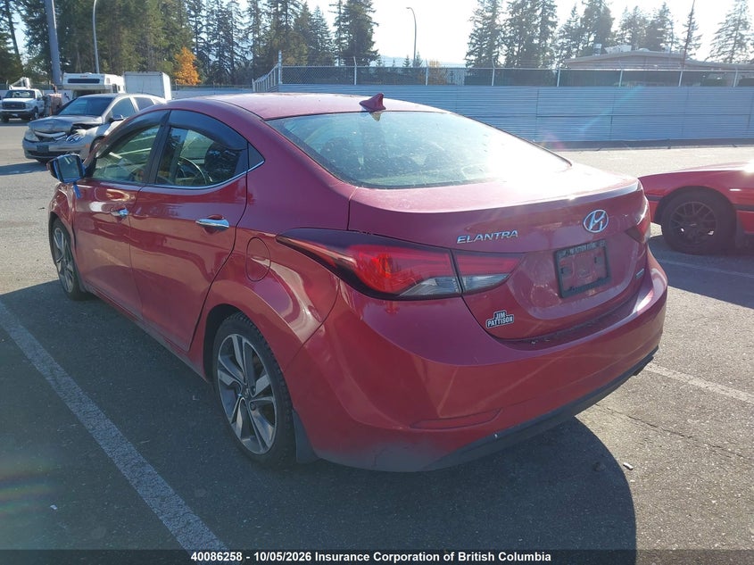 Vin: kmhdh4ah0eu075119, lot: 30104655, hyundai elantra limited 20143
