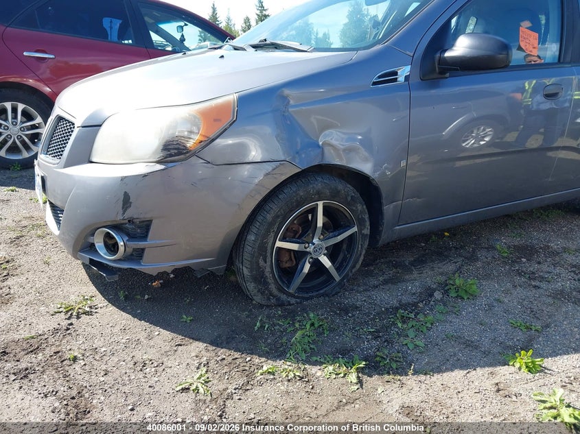 2009 PONTIAC WAVE SEDAN 1.6L I-4 DOHC, VVT, REGULAR , 106HP
