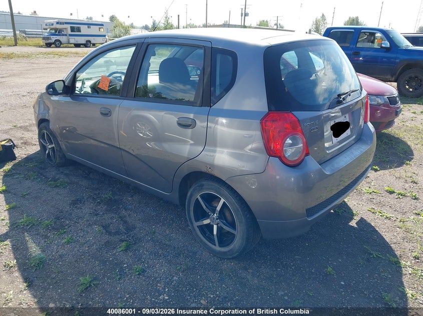 2009 PONTIAC WAVE SEDAN 1.6L I-4 DOHC, VVT, REGULAR , 106HP