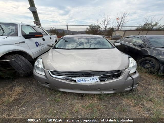 2011 NISSAN ALTIMA COUPE 2.5L I4 FI DOHC 16V NF4