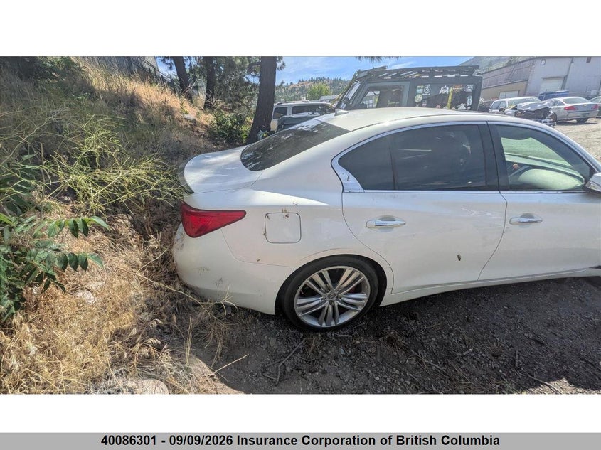 Vin: jn1bv7ar3em691852, lot: 30104717, infiniti q50 20144