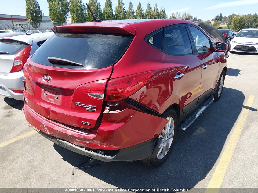 Vin: km8jucac6du597135, lot: 30104740, hyundai tucson gls/limited 20134