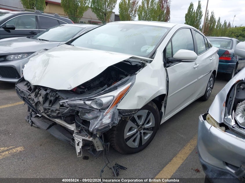 Vin: jtdkarfuxh3050306, lot: 30104761, toyota prius 20172