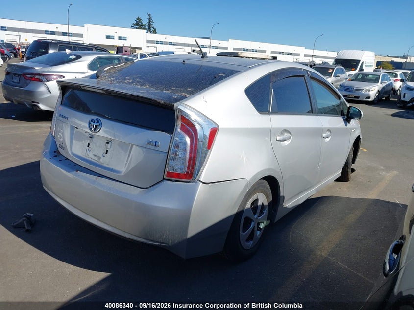 Vin: jtdkn3du3c1485080, lot: 30104770, toyota prius 20124