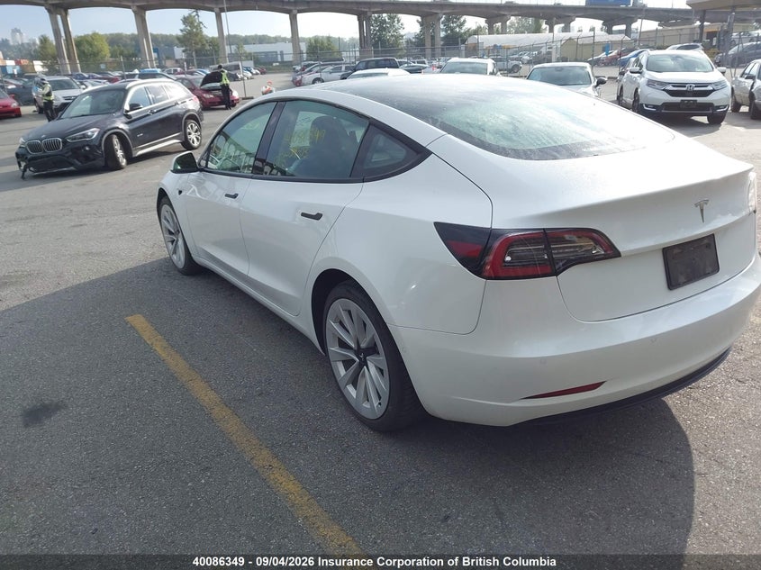 Vin: 5yj3e1ea7nf349235, lot: 30104782, tesla model 3 20223