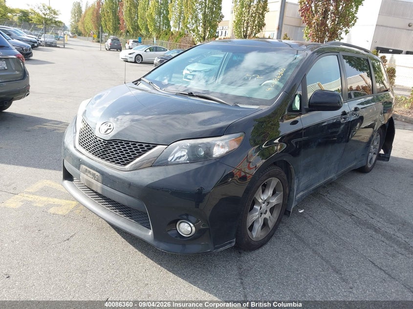 2014 Honda Odyssey Ex-L, Rear, IAAI, VIN 5FNRL5H62EB115194 — photo 2