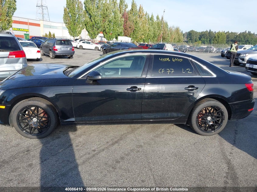 2017 AUDI A4 SEDAN 2.0L I4 FI DOHC 16V NF4