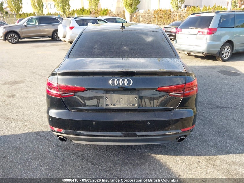 2017 AUDI A4 SEDAN 2.0L I4 FI DOHC 16V NF4