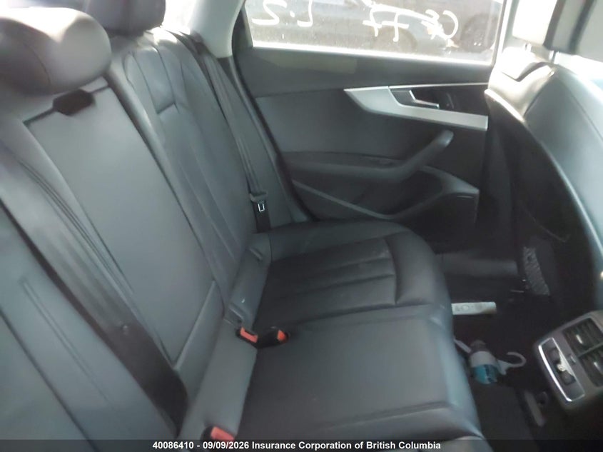 2017 AUDI A4 SEDAN 2.0L I4 FI DOHC 16V NF4