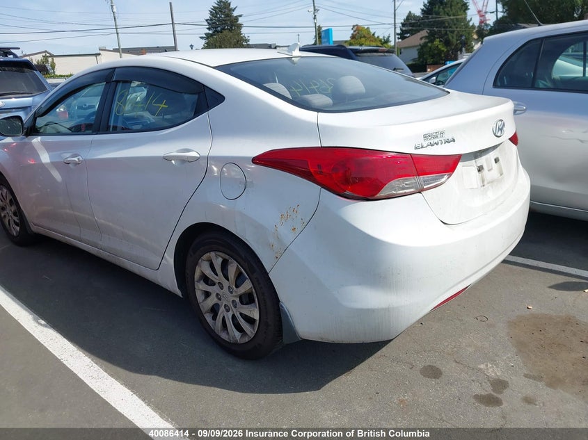 Vin: 5npdh4ae6ch066541, lot: 30104871, hyundai elantra gl 20123