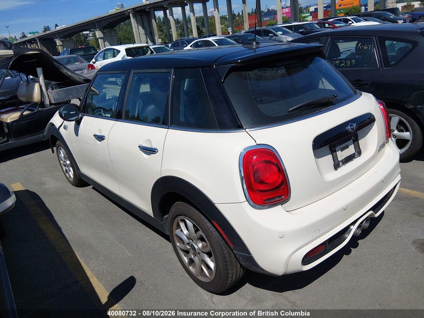 Vin: wmwxu3c56g2d31076, lot: 30104890, mini cooper s 20163