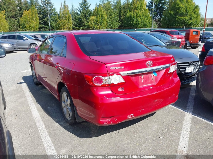 Vin: 2t1bu4ee0bc596356, lot: 30104926, toyota corolla s/le 20113