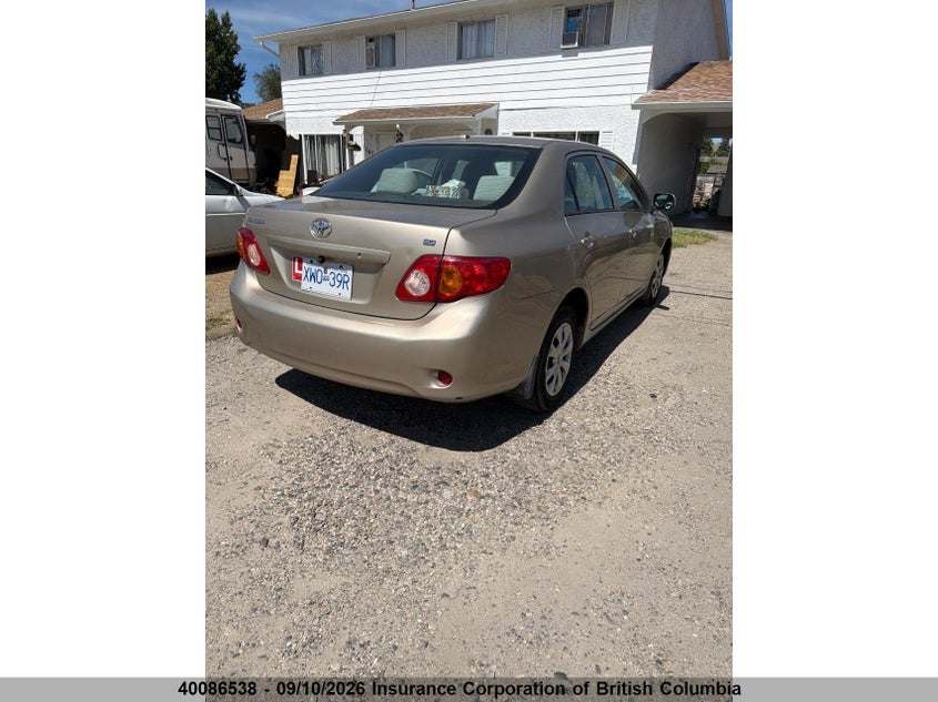 Vin: 2t1bu4ee4ac358699, lot: 30105040, toyota corolla s/le/xle 20104