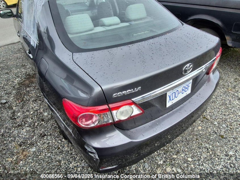Vin: 2t1bu4ee0bc693721, lot: 30105079, toyota corolla s/le 20113