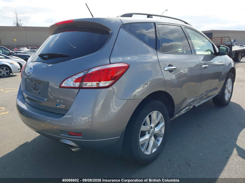 Vin: jn8az1mw7cw217517, lot: 30105126, nissan murano sl 20124