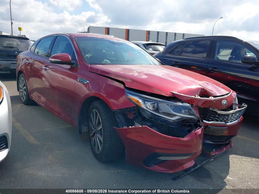 2019 Kia Optima Ex, Удар спереди, IAAI, VIN 5XXGU4L37KG355183