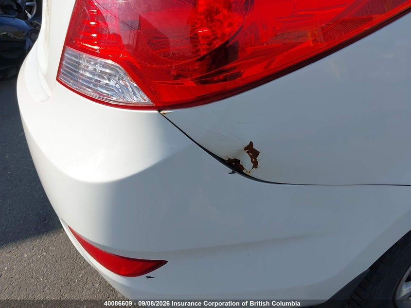 2013 HYUNDAI ACCENT HATCHBACK 1.6L I4 FI DOHC 16V NF4