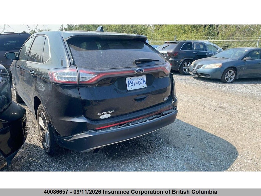Vin: 2fmtk4j95fbb40334, lot: 30105193, ford edge 20153