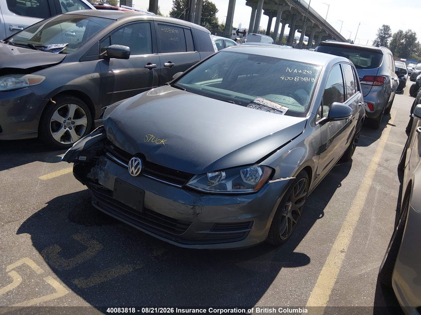 Vin: 3vw217au7fm038781, lot: 30105195, volkswagen golf 20152
