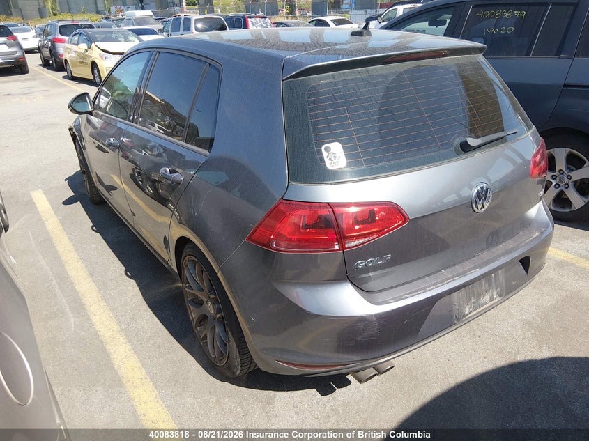 Vin: 3vw217au7fm038781, lot: 30105195, volkswagen golf 20153