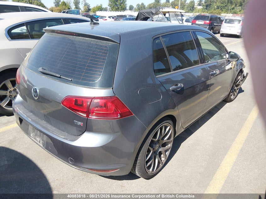 Vin: 3vw217au7fm038781, lot: 30105195, volkswagen golf 20154