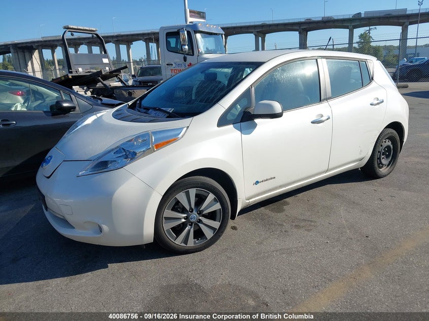 Vin: 1n4az0cp3dc418288, lot: 30105333, nissan leaf 20132