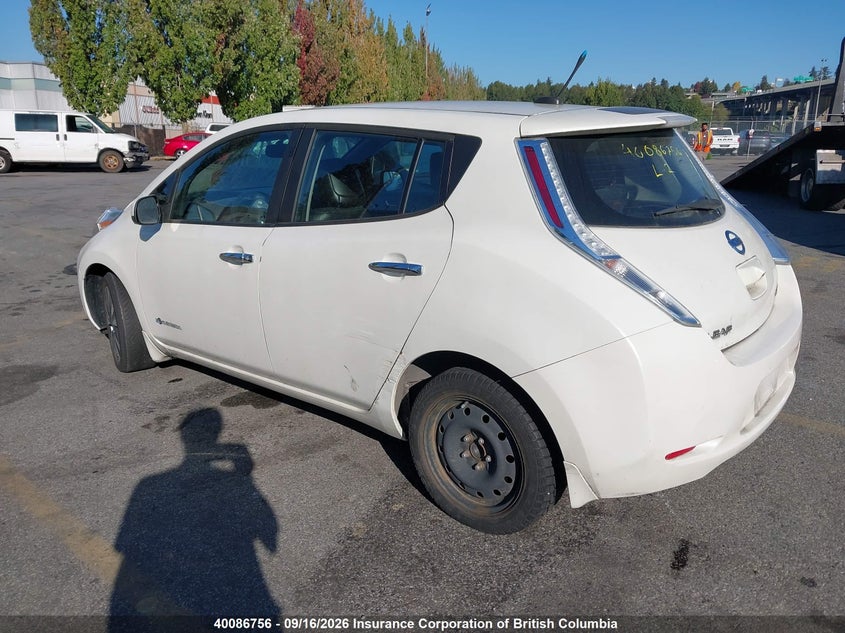 Vin: 1n4az0cp3dc418288, lot: 30105333, nissan leaf 20133