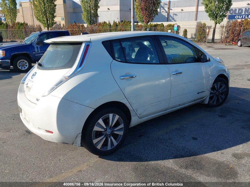 Vin: 1n4az0cp3dc418288, lot: 30105333, nissan leaf 20134