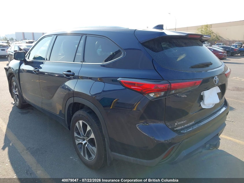 Vin: 5tdgzrbh3ms074799, lot: 30105343, toyota highlander xle 20213