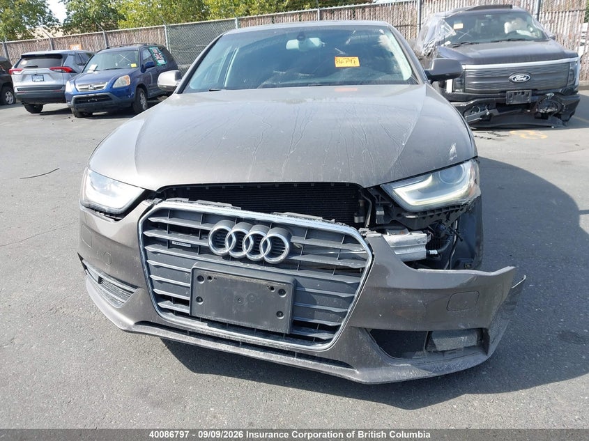 2014 AUDI A4 SEDAN 2.0L I4 FI DOHC 16V NF4