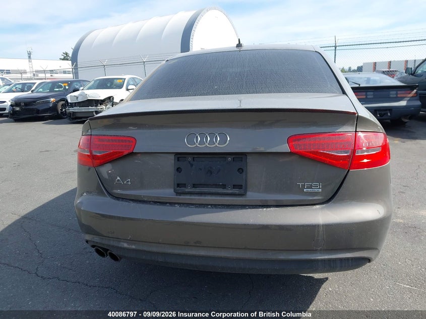 2014 AUDI A4 SEDAN 2.0L I4 FI DOHC 16V NF4