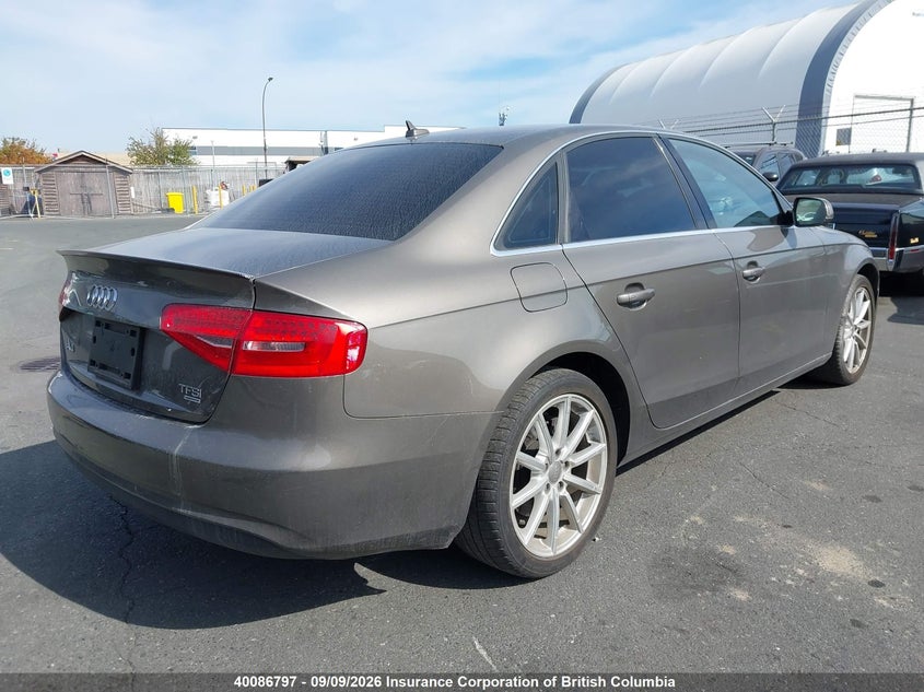 2014 AUDI A4 SEDAN 2.0L I4 FI DOHC 16V NF4