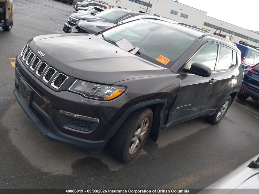 2017 Jeep Compass, Левый бок, IAAI, VIN 3C4NJCAB5HT669724 — фото 2