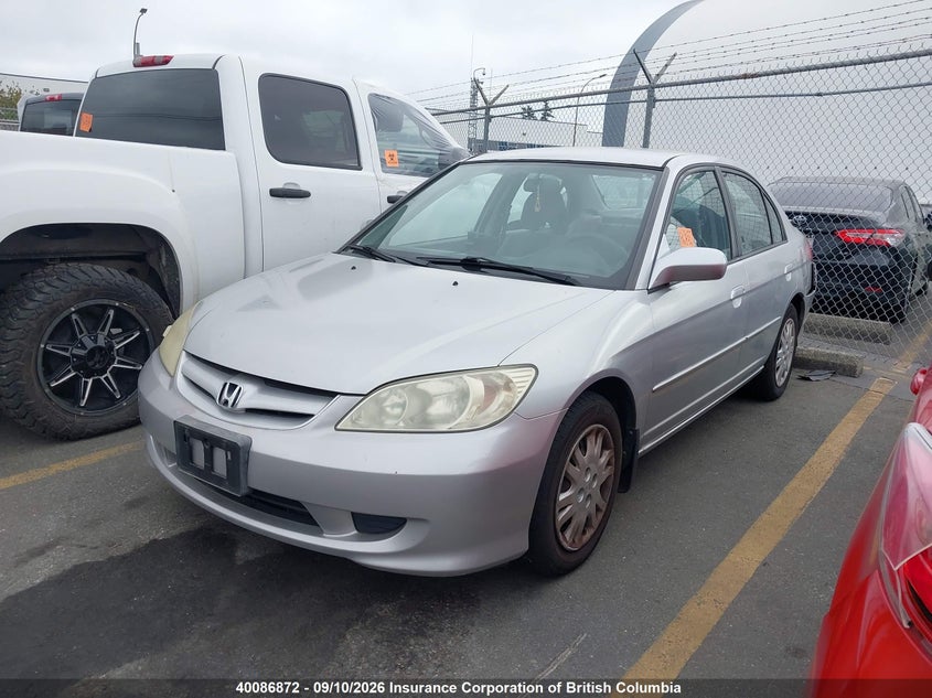 2004 Honda Civic, Удар ззаду, IAAI, VIN 2HGES16654H900252 — фото 2