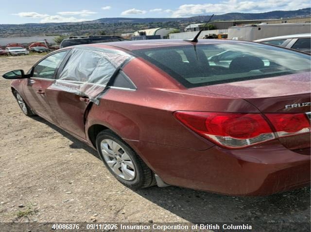 Vin: 1g1pf5sc6c7199982, lot: 30105496, chevrolet cruze 20123