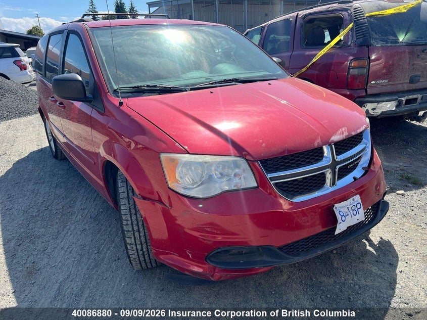 2014 Dodge Grand Caravan Se, Удар спереди, IAAI, VIN 2C4RDGBG0ER145048