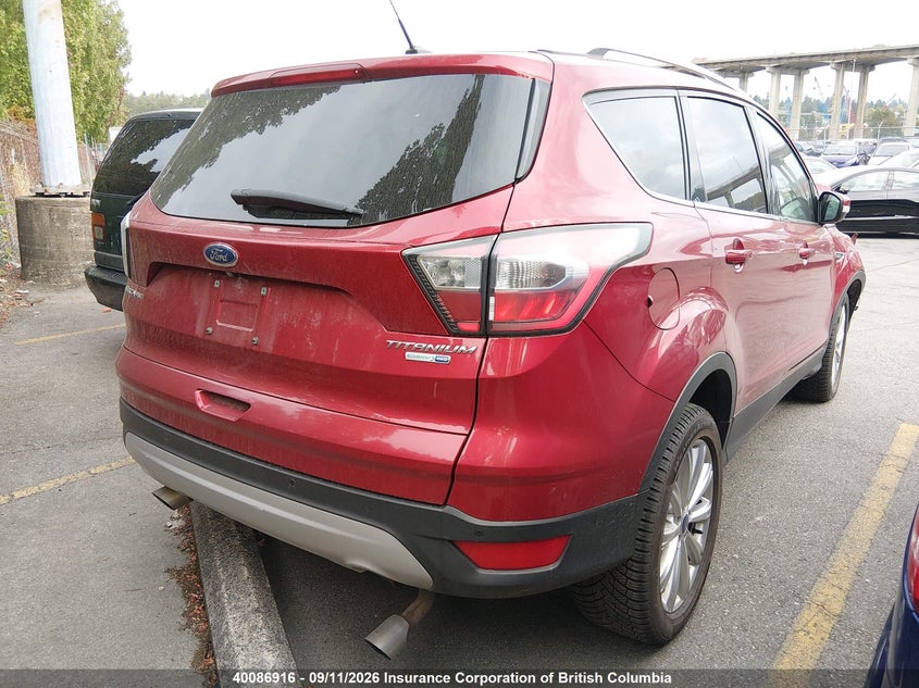 Vin: 1fmcu9j95hub47532, lot: 30105540, ford escape titanium 20174