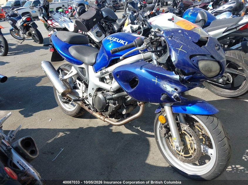 2002 Suzuki Sv650 S, Удар спереди, IAAI, VIN JS1VP52AX22100841
