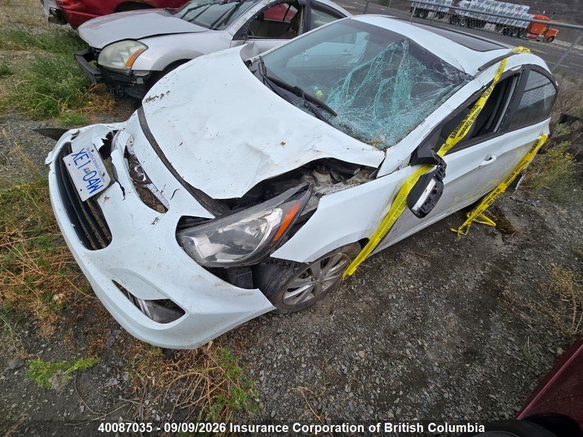 Vin: kmhcu4ae8du458382, lot: 30105687, hyundai accent gls/se 20132