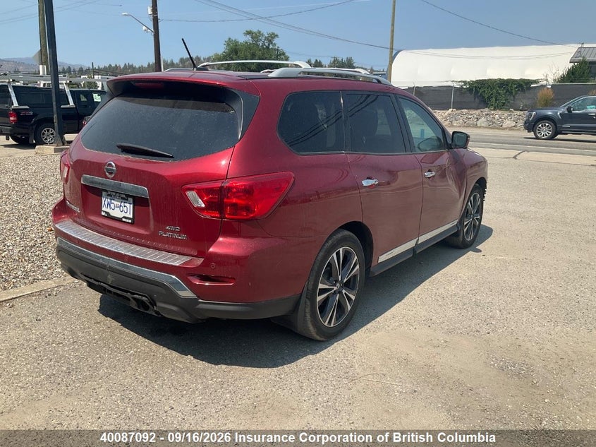 Vin: 5n1dr2mm3hc626440, lot: 30105759, nissan pathfinder s/sv/sl/platinum 20174