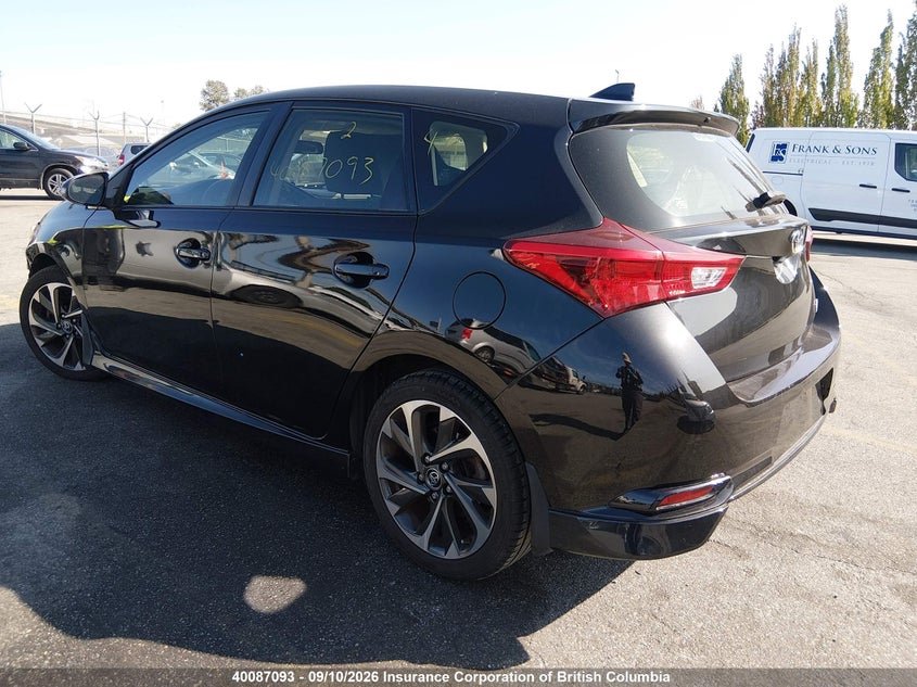 Vin: jtnkarje3jj567668, lot: 30105762, toyota corolla im 20183