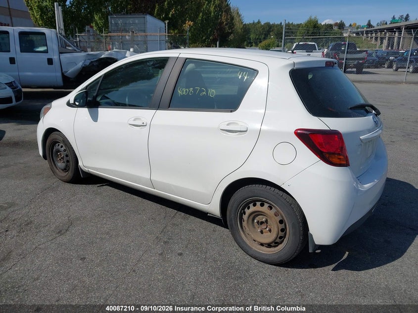 Vin: vnkktud30fa043713, lot: 30105914, toyota yaris 20153