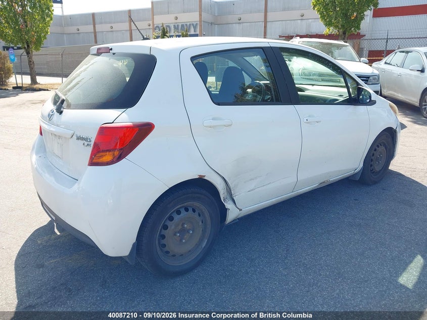 Vin: vnkktud30fa043713, lot: 30105914, toyota yaris 20154