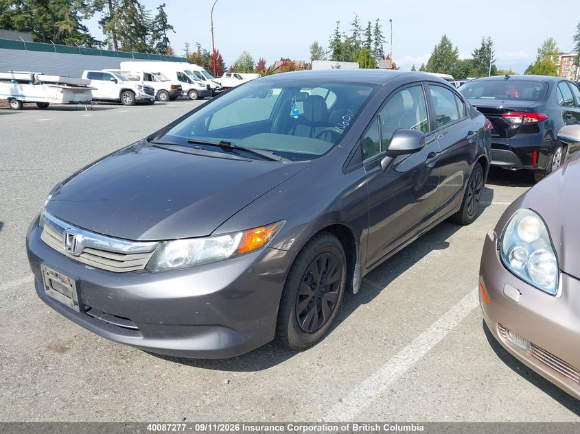 Vin: 2hgfb2e43ch046001, lot: 30105994, honda civic 20122