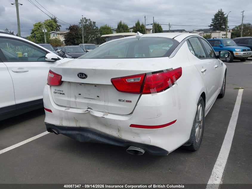 Vin: knagn4a72e5517617, lot: 30106080, kia optima ex/ex luxury 20144