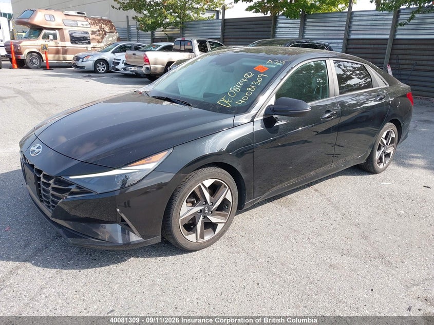 Vin: kmhln4ag2mu063743, lot: 30106146, hyundai elantra sel 20212