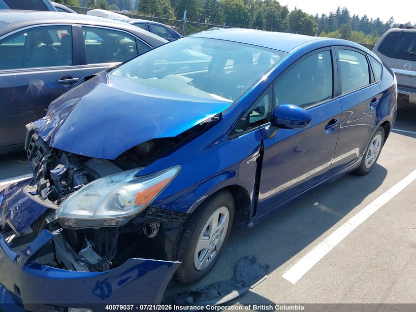 Vin: jtdkn3du3b0254720, lot: 30106283, toyota prius 20112