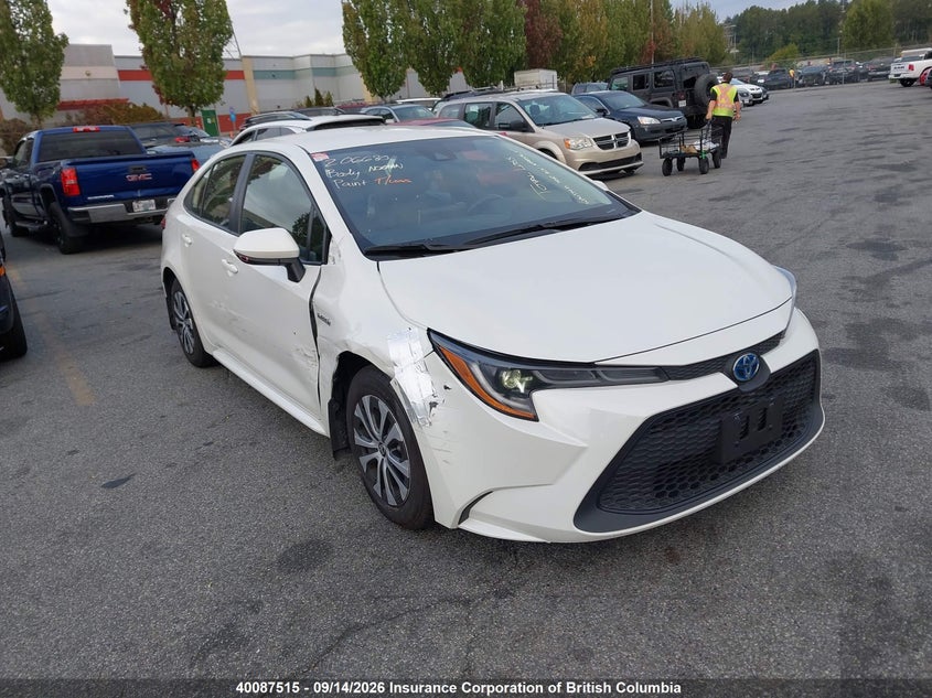 Vin: jtdbamde8mj032570, lot: 30106294, toyota corolla 20211