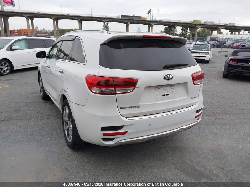 Vin: 5xypkda54gg093216, lot: 30106327, kia sorento sx/sx limited 20163