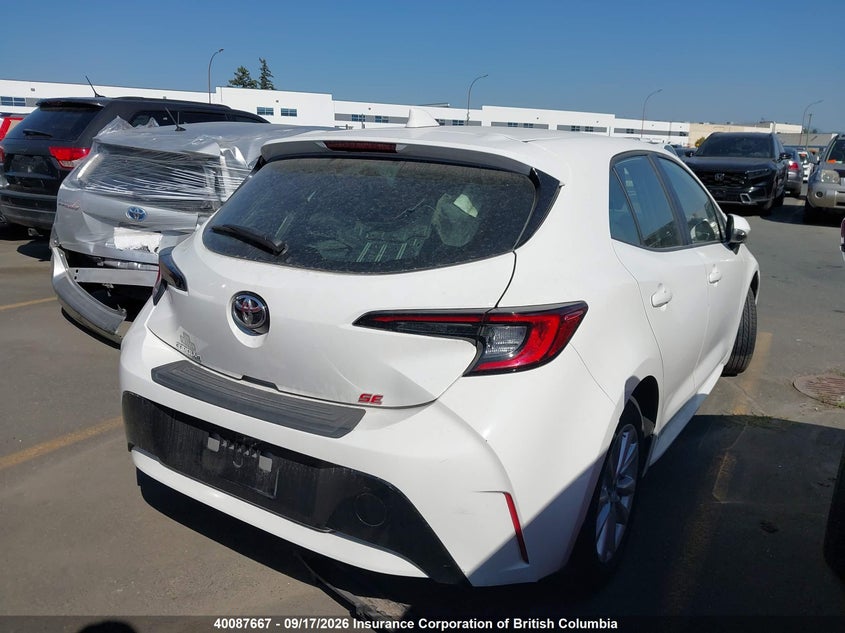 Vin: jtnk4mbexp3207464, lot: 30106482, toyota corolla se 20234